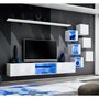 Voir la diapositive 1 : Paris Prix Ensemble Meuble TV Design  Switch XXI  260cm Blanc