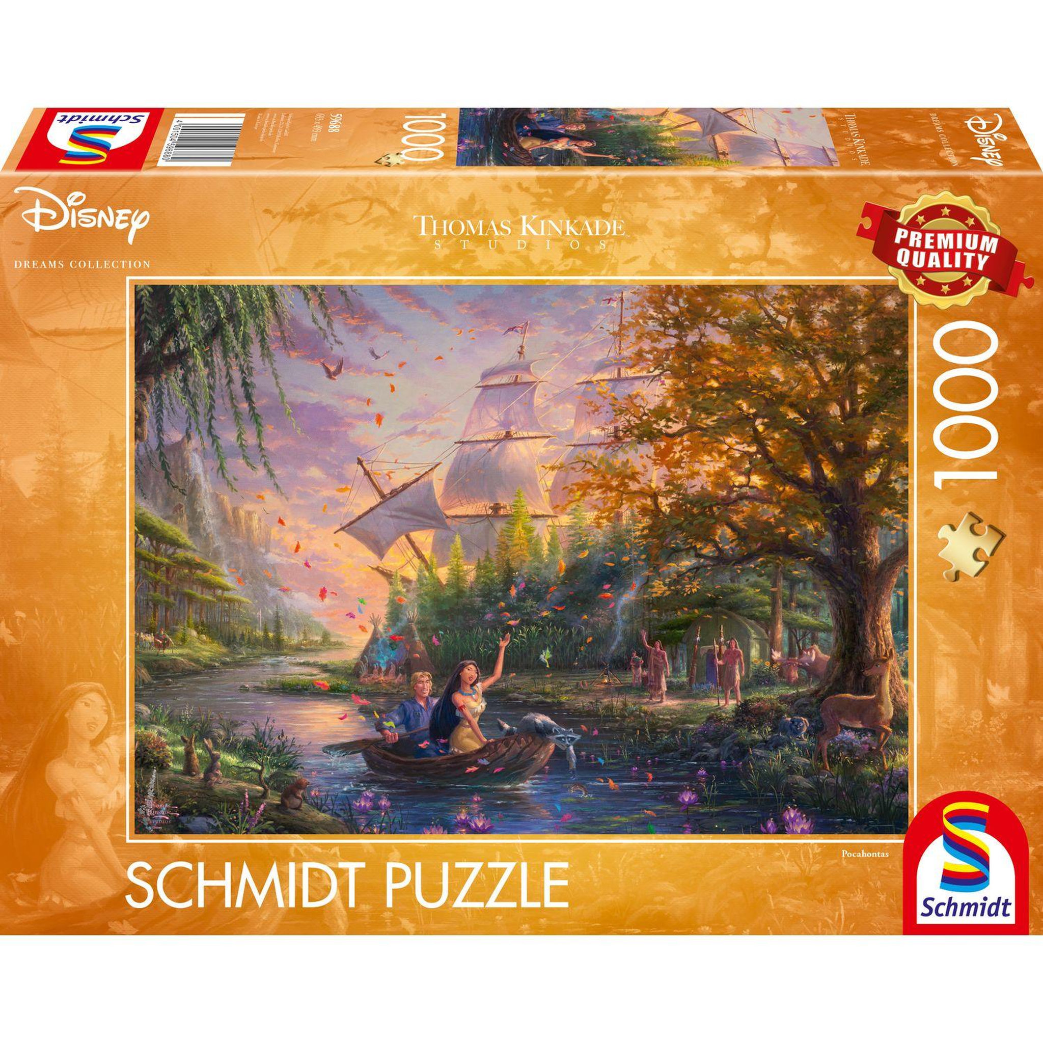 Voir la diapositive 1 : Schmidt Puzzle - Disney Pocahontas - 1000 pièces