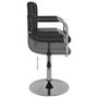 Voir la diapositive 5 : VIDAXL Chaises pivotantes a manger lot de 4 noir similicuir