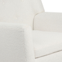 Voir la diapositive 6 : ID MARKET Fauteuil scandinave LIV en tissu bouclette blanc