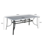 Voir la diapositive 6 : CONCEPT USINE Table de jardin aluminium 10 places RIMINI