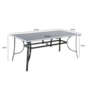 Voir la diapositive 6 : CONCEPT USINE Table de jardin aluminium 10 places RIMINI