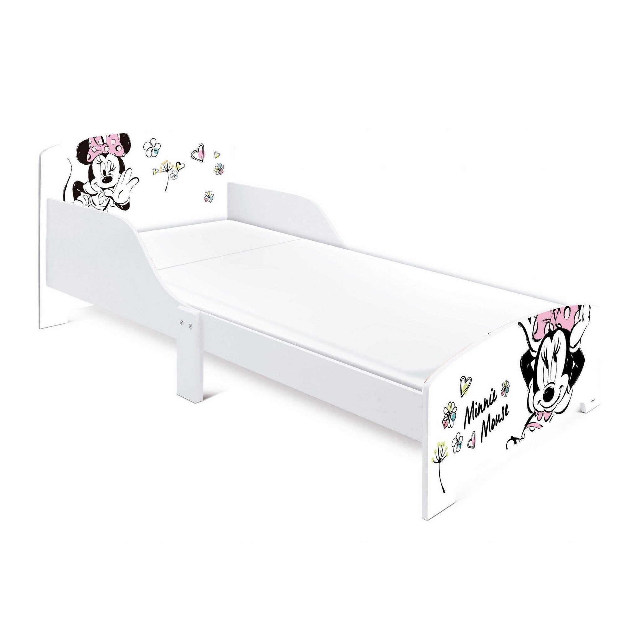 Voir la diapositive 3 : MINNIE Lit enfant minnie 70x140 cm - mdf blanc