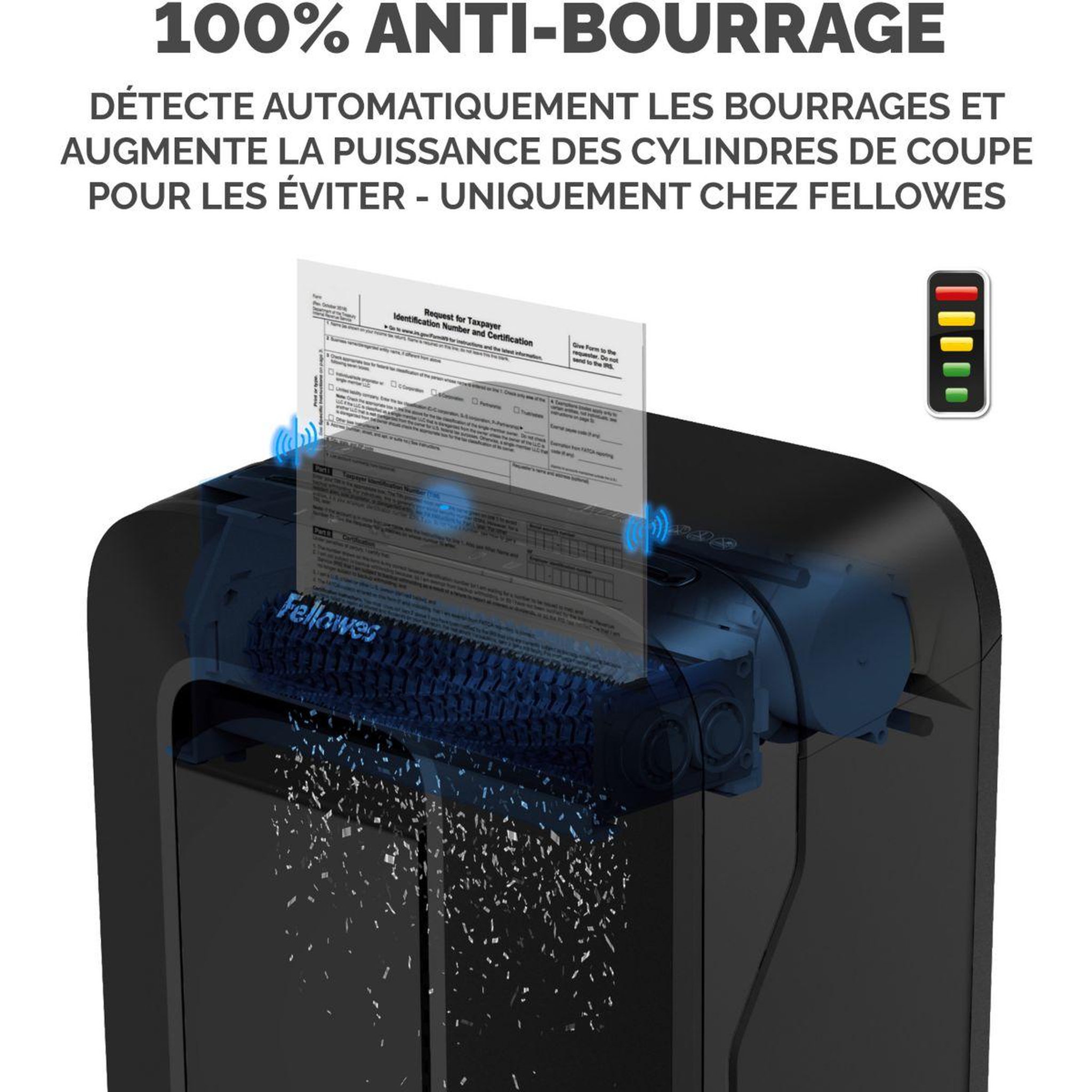 Voir la diapositive 4 : Fellowes Destructeur microshred lx201 noir