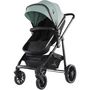 Voir la diapositive 3 : Asalvo Poussette Dubaï II en Vert Olive - Confort et Sécurité pour Bébé