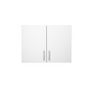 Voir la diapositive 1 :  Meuble de cusine haut 2 portes L80cm P28cm DISCOUNT