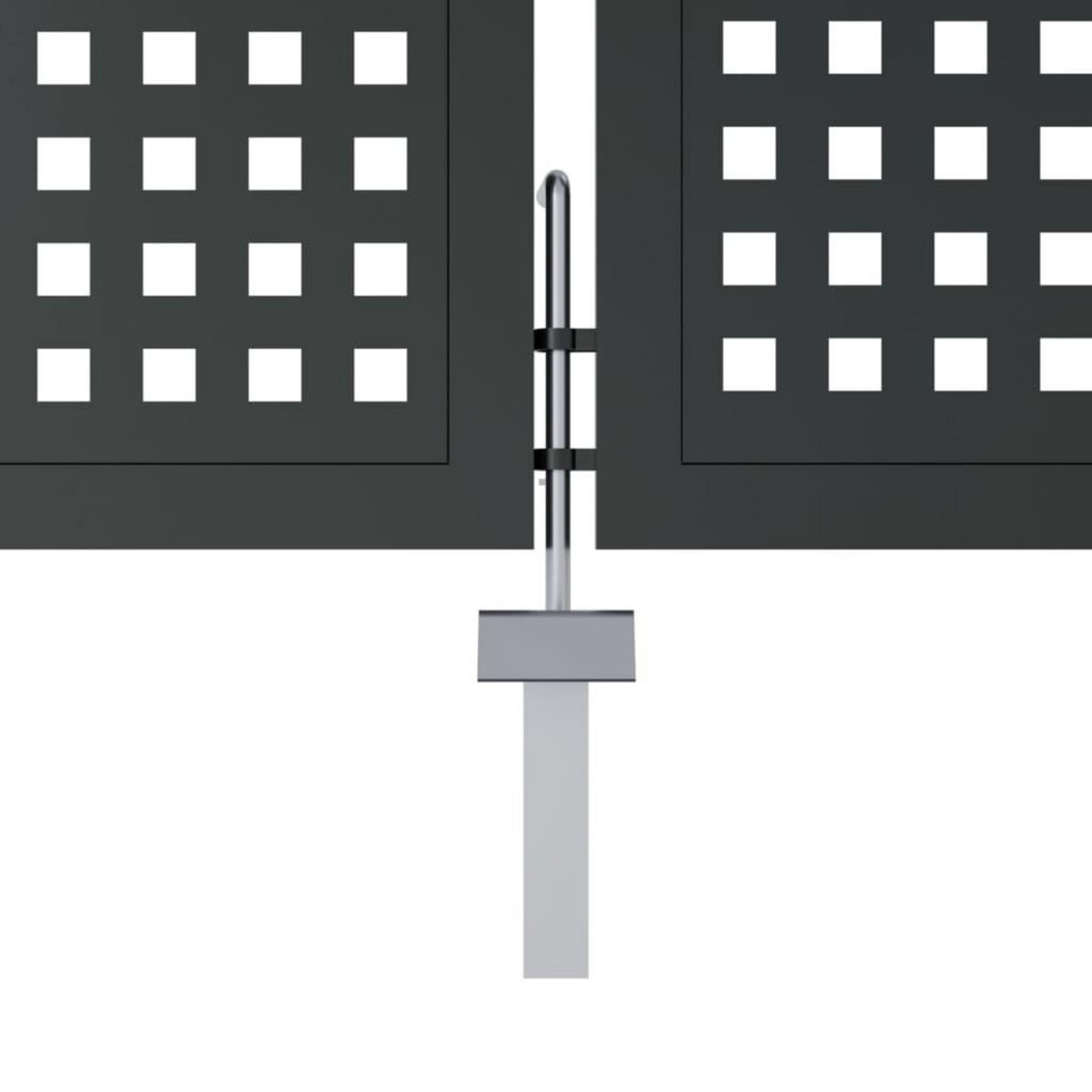 VIDAXL Portail de jardin anthracite 300 x 125 cm acier