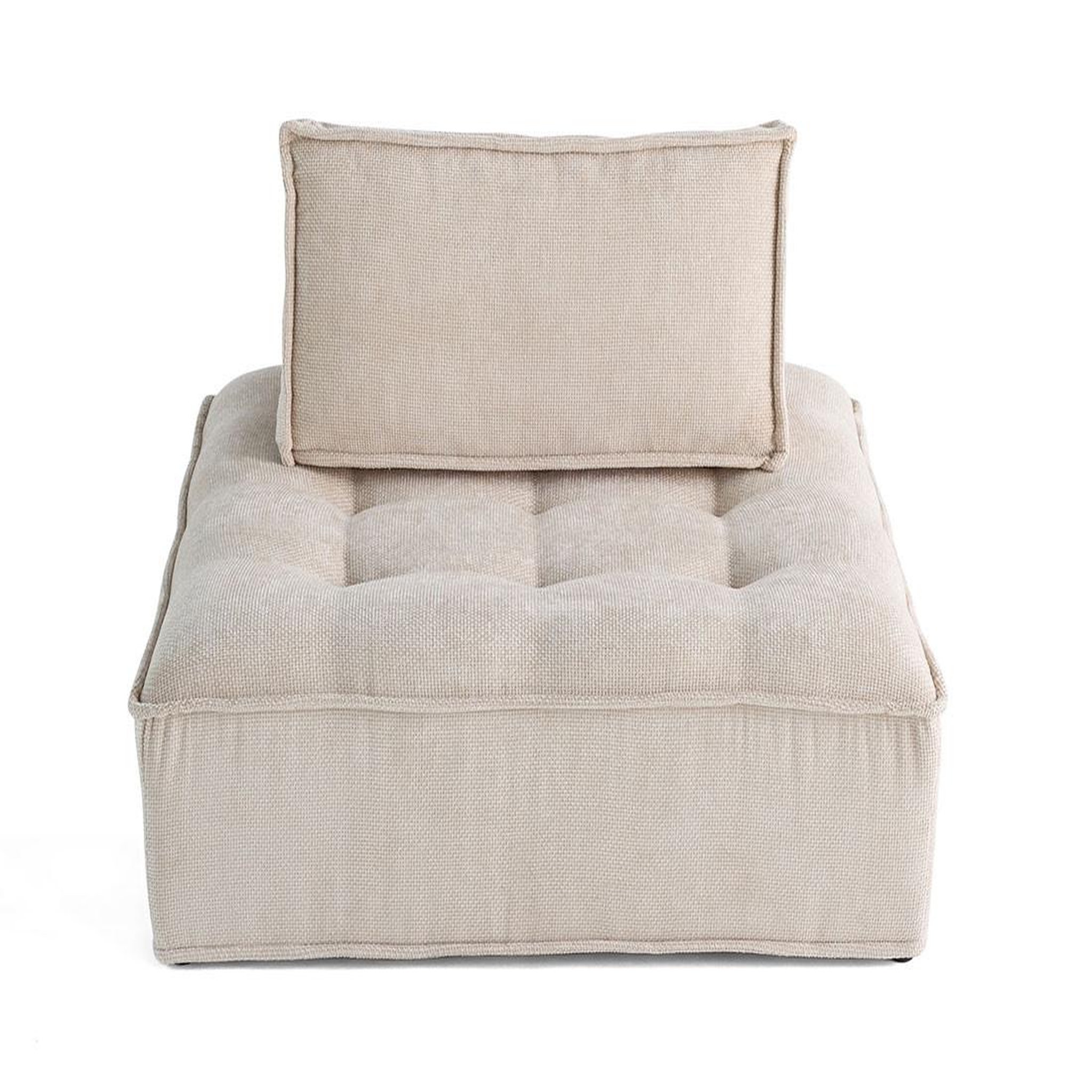 BEST MOBILIER Marisol - module d'assise - velours texturé. Coloris disponibles : Vert, Beige, Bleu