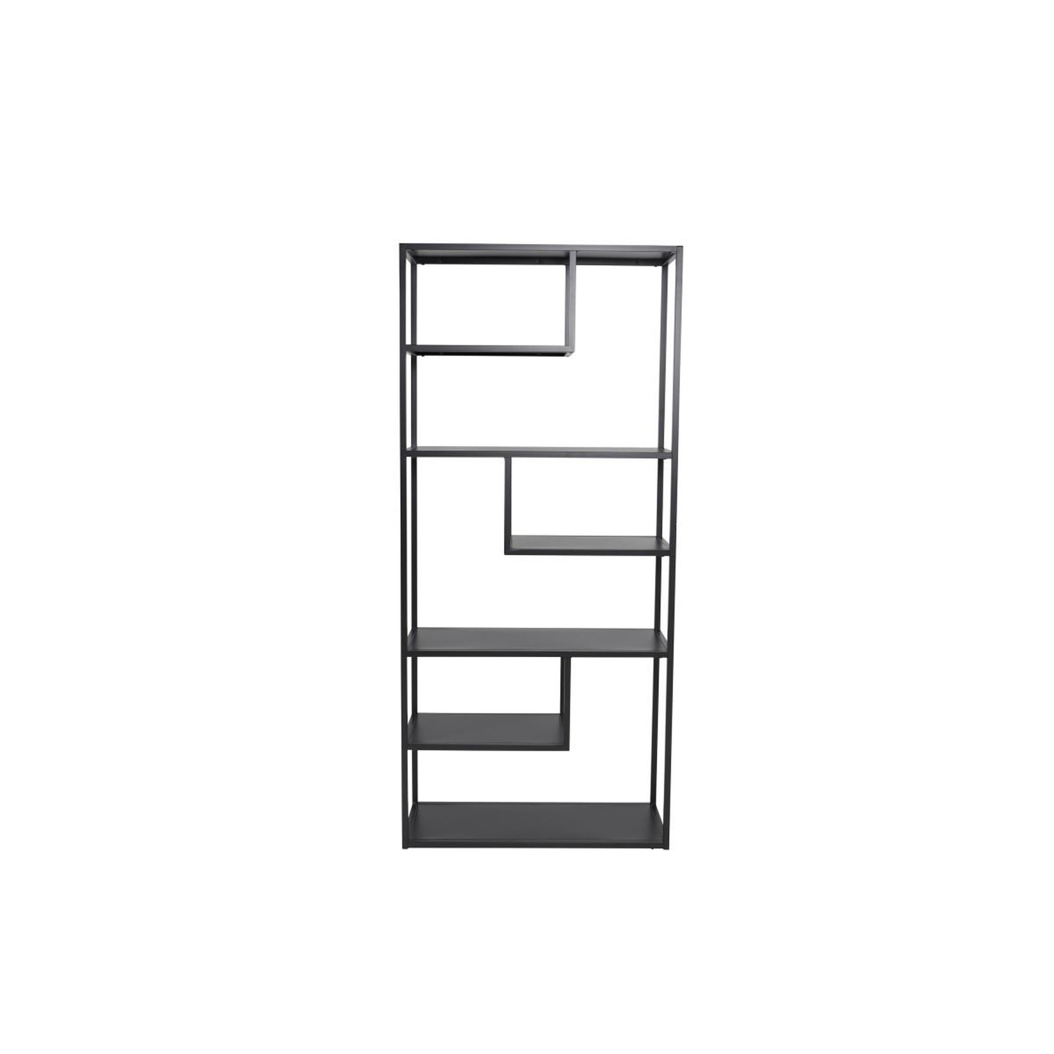 Voir la diapositive 2 : Paris Prix Étagère bibliothèque 6 niveaux  staal  190cm noir