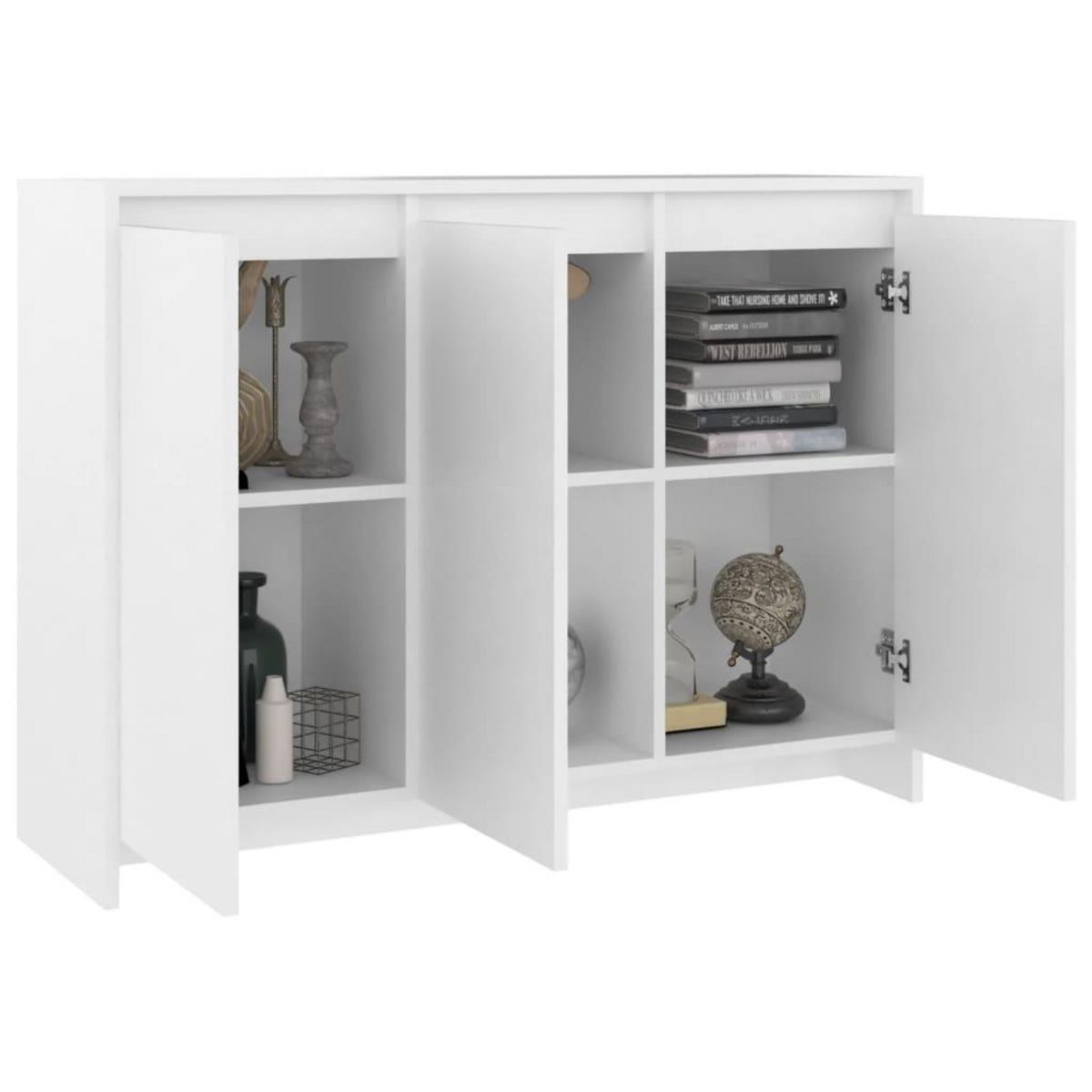 VIDAXL Buffet Blanc 102x33x75 cm Bois d'ingenierie