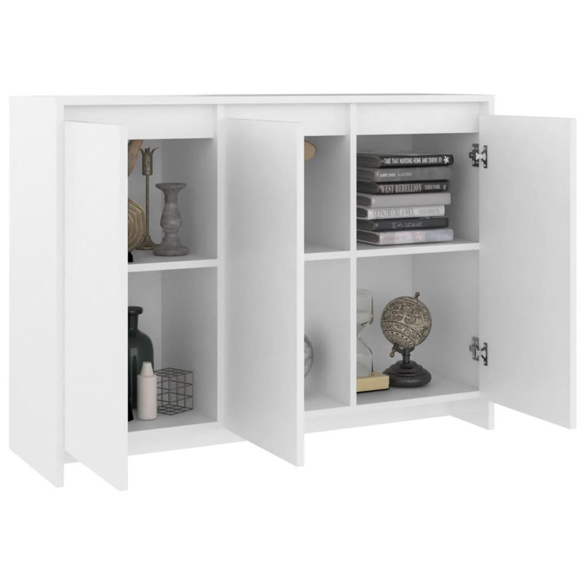 VIDAXL Buffet Blanc 102x33x75 cm Bois d'ingenierie