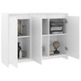 Voir la diapositive 4 : VIDAXL Buffet Blanc 102x33x75 cm Bois d'ingenierie