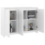 Voir la diapositive 4 : VIDAXL Buffet Blanc 102x33x75 cm Bois d'ingenierie