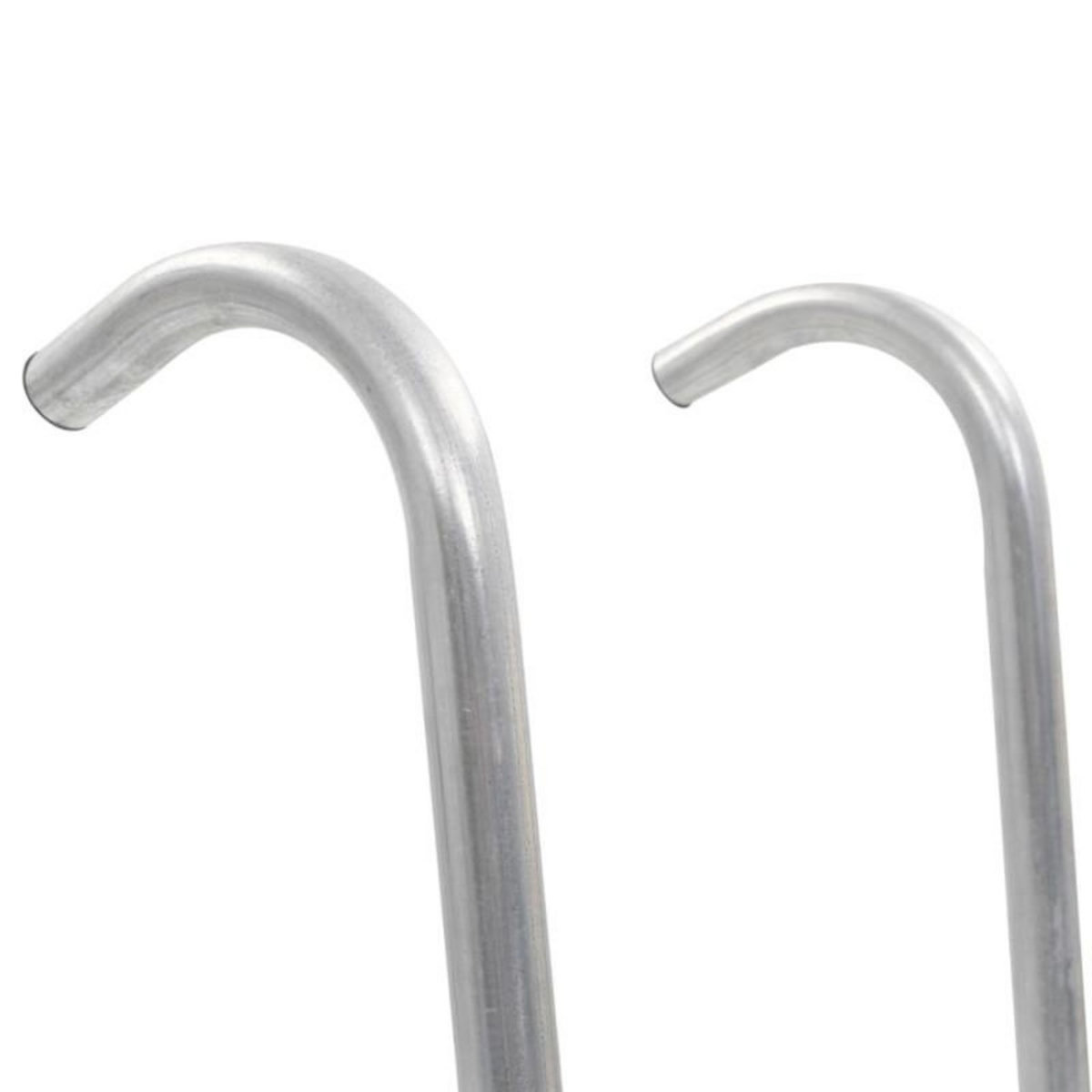 VIDAXL Échelle de trampoline à 2 marches Acier Argenté 102,6 cm