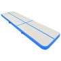 Voir la diapositive 2 : VIDAXL Tapis gonflable de gymnastique avec pompe 800x100x15cm PVC Bleu