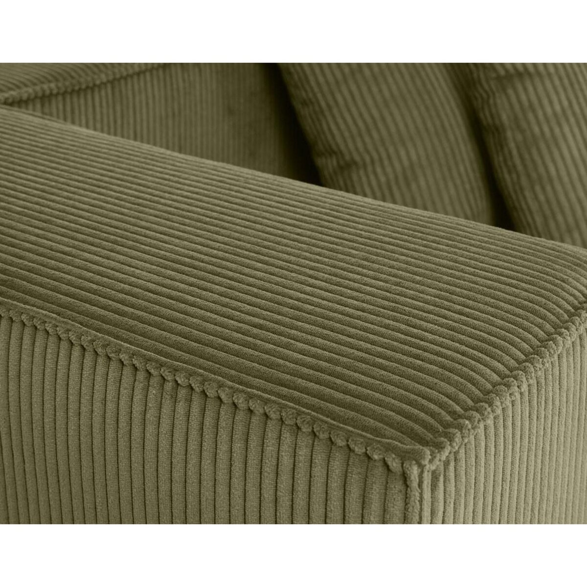 LISA DESIGN Colombine - canapé modulable droit - 2 places - en velours côtelé