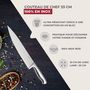 Voir la diapositive 2 : NIROSTA Couteau de chef 33 cm en inox Nirosta Star