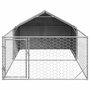 Voir la diapositive 3 : VIDAXL Niche d'exterieur pour chien enclos 5x2x1,5 m acier galvanise