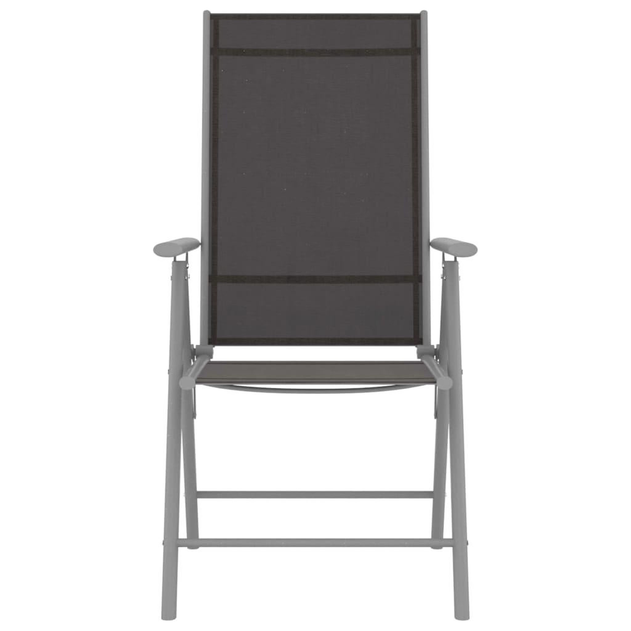 Voir la diapositive 4 : VIDAXL Ensemble a manger de jardin 5 pcs aluminium argente et noir