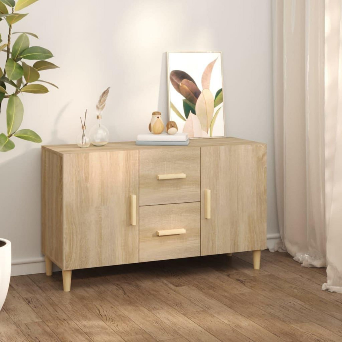 VIDAXL Buffet chene sonoma 100x36x60 cm bois d'ingenierie