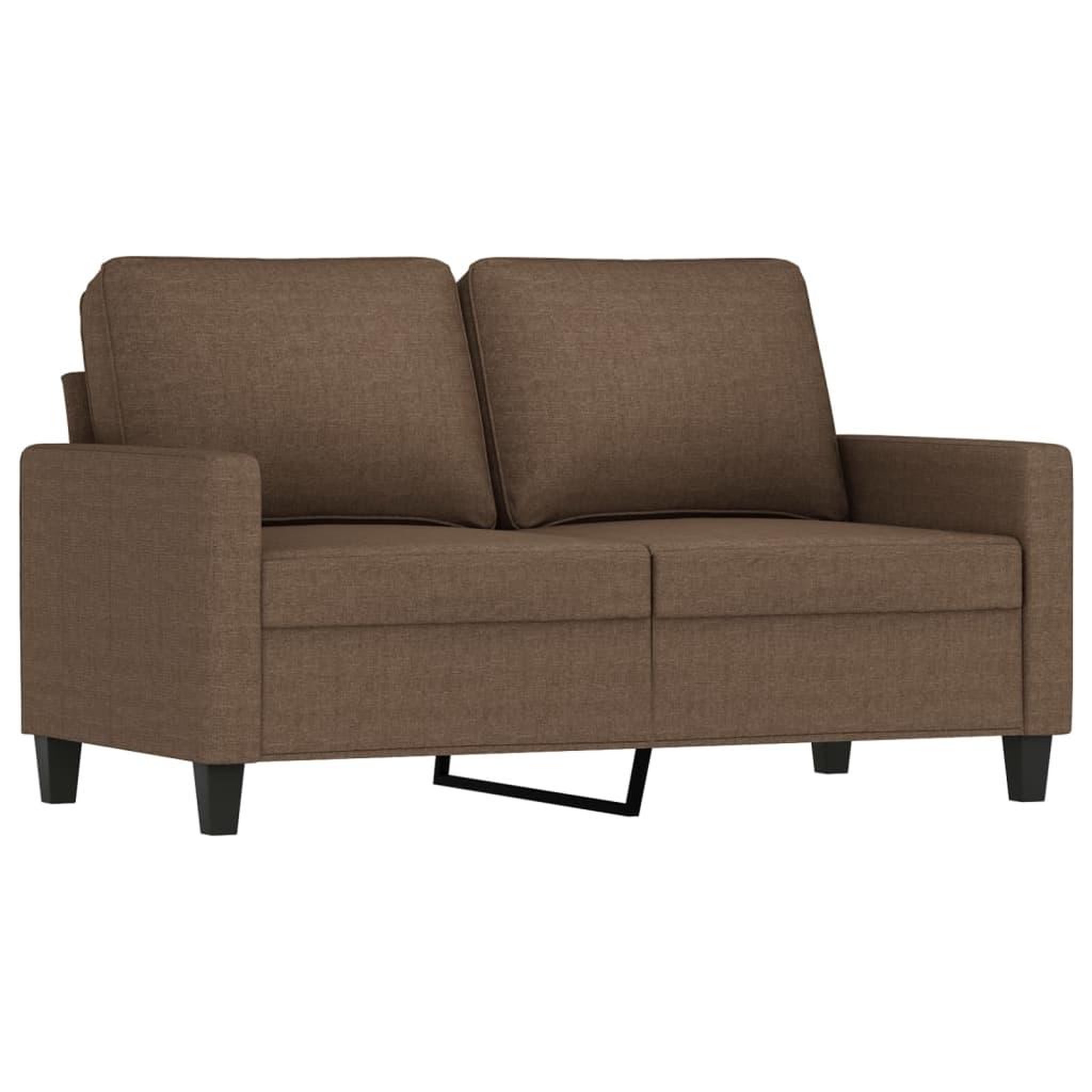 Voir la diapositive 4 : VIDAXL Ensemble de canapes 3 pcs avec coussins Marron Tissu