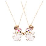 GREAT PRETENDERS Collier d'amitie - deux chats check