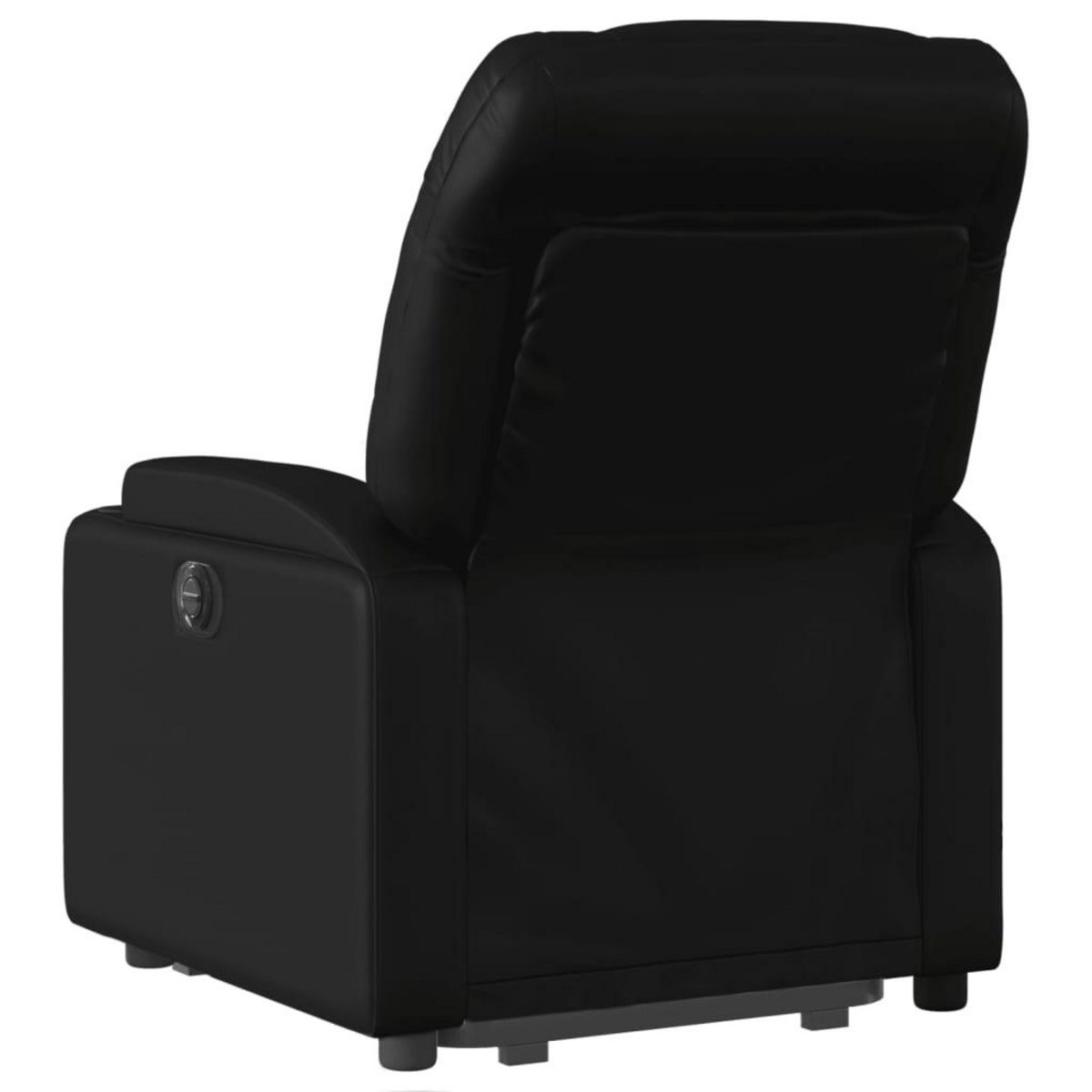 VIDAXL Fauteuil inclinable de massage electrique noir similicuir