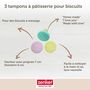 Voir la diapositive 4 : ZENKER Ensemble de tampon pour biscuits Zenker Smart Pastry