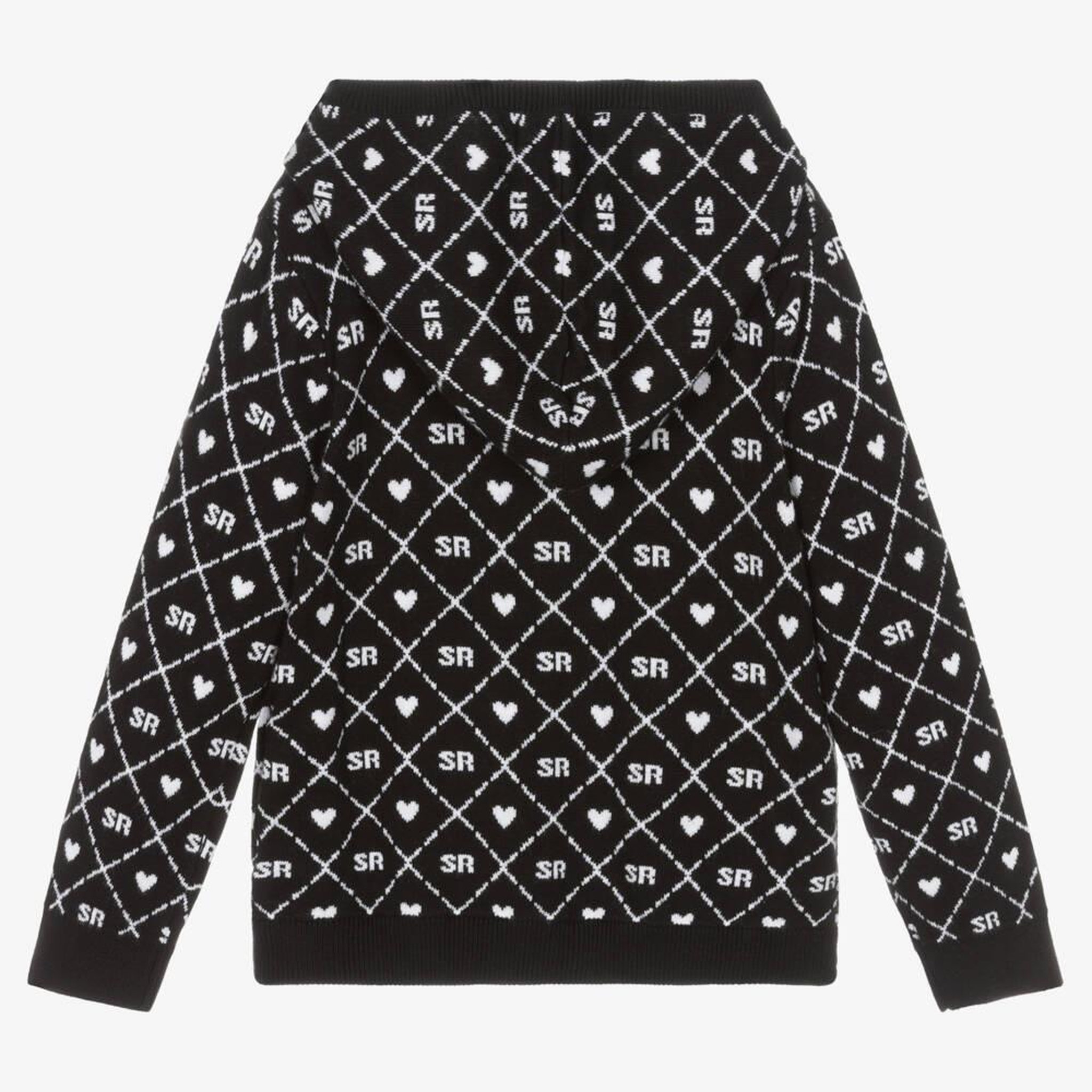 Voir la diapositive 2 : Sonia Rykiel Sweat Zippé Noir/Blanc Fille A15032