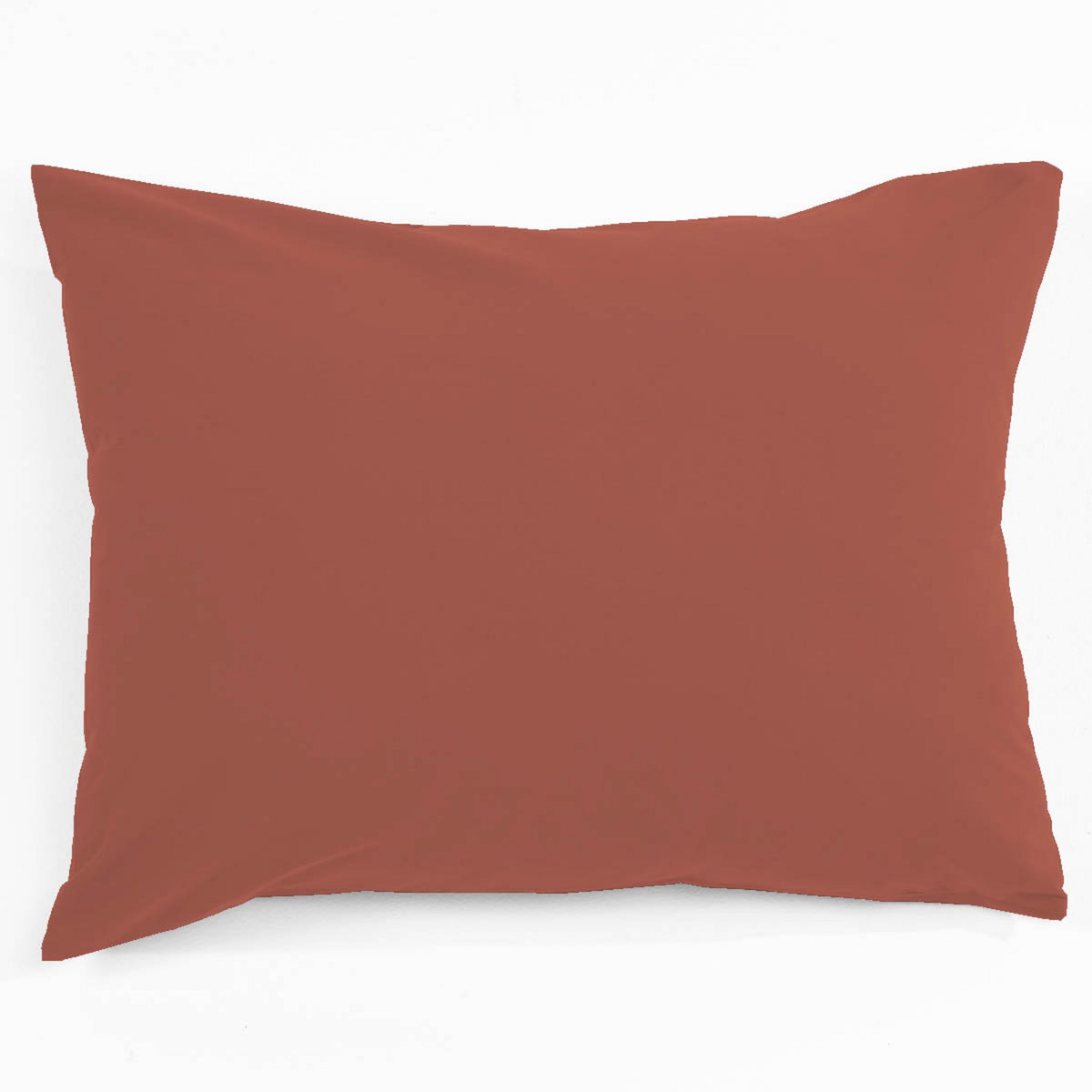 Taie d'oreiller unie en coton 47 fils 