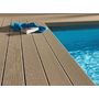 Voir la diapositive 1 : GREEN OUTSIDE Pack Lame de terrasse composite alvéolaire Chocolat