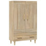 Voir la diapositive 2 : VIDAXL Buffet haut Chene sonoma 70x31x115 cm Bois d'ingenierie