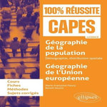 GEOGRAPHIE DE LA POPULATION : DEMOGRAPHIE, DISTRIBUTION SPATIALE. GEOGRAPHIE DE L'UNION EUROPEENNE, Fleury Marie-Françoise