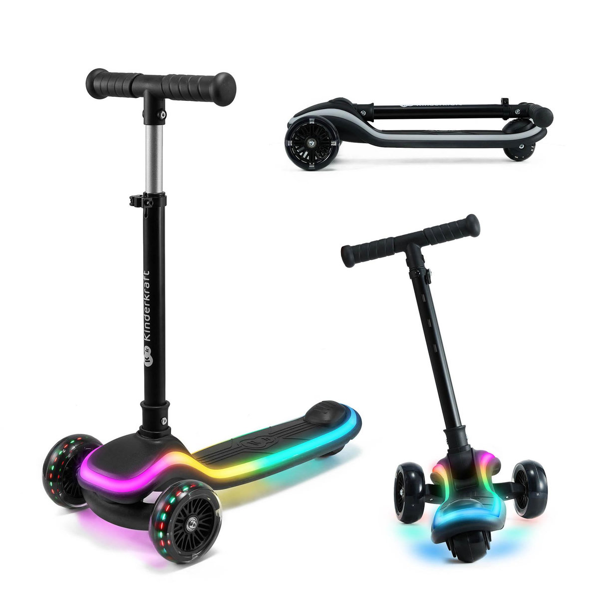 KINDERKRAFT Trottinette 3 roues led pour enfant