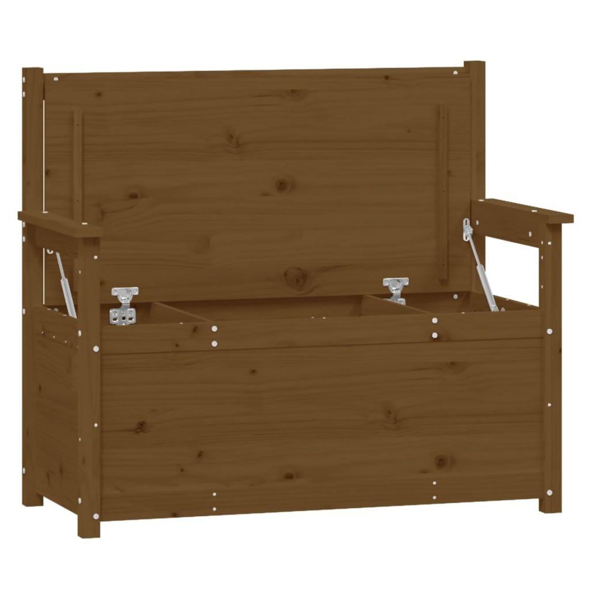 VIDAXL Banc Marron miel 112,5x51,5x96,5 cm Bois de pin massif
