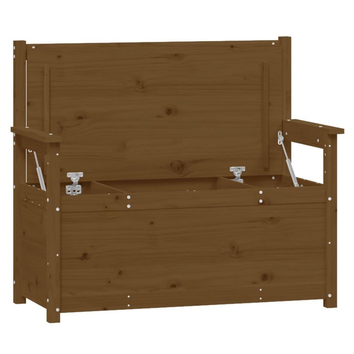 VIDAXL Banc Marron miel 112,5x51,5x96,5 cm Bois de pin massif