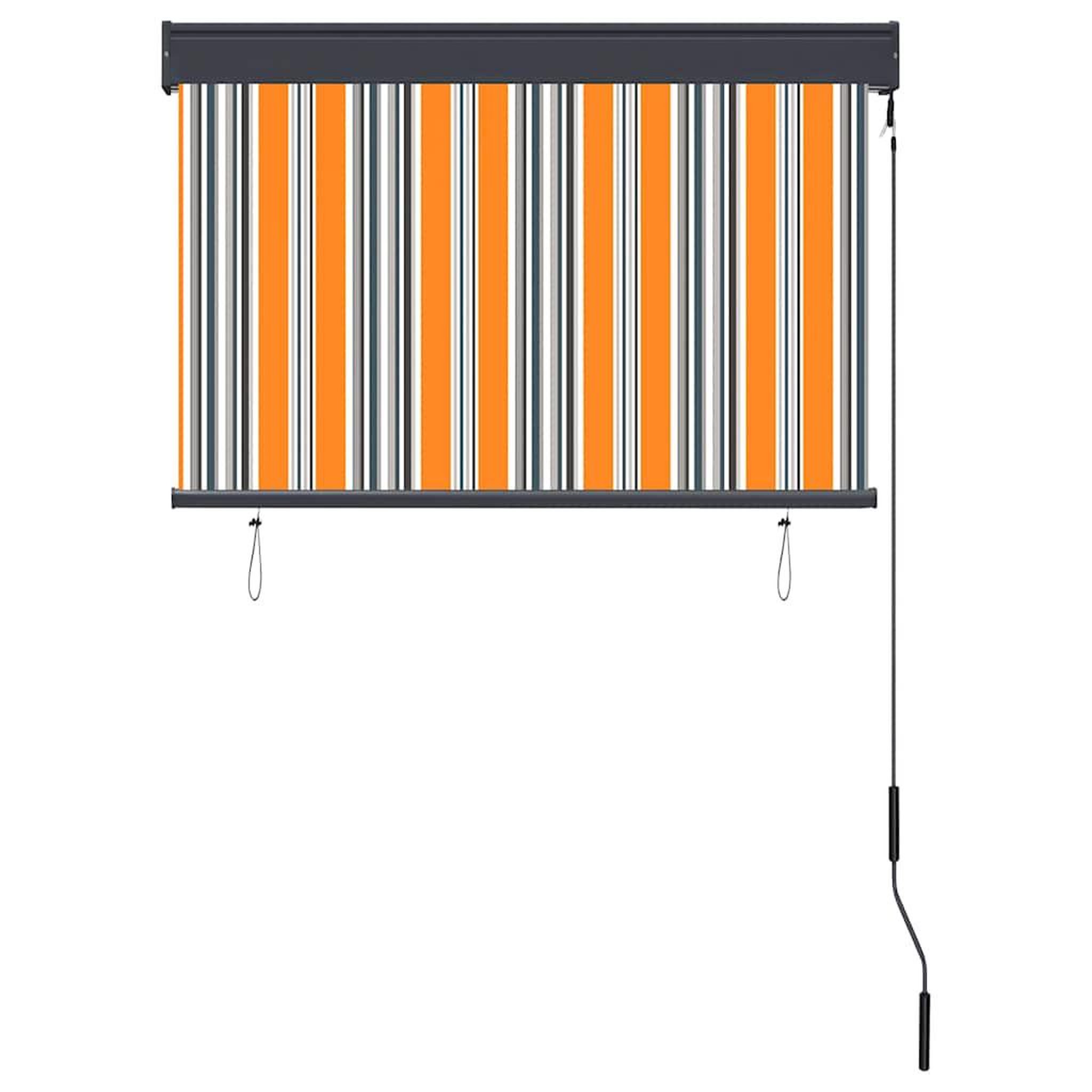 Voir la diapositive 4 : VIDAXL Store roulant d'exterieur 100x250 cm Jaune et bleu