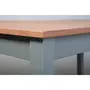 Table de séjour salle à manger fixe bois massif L160cm LUNA