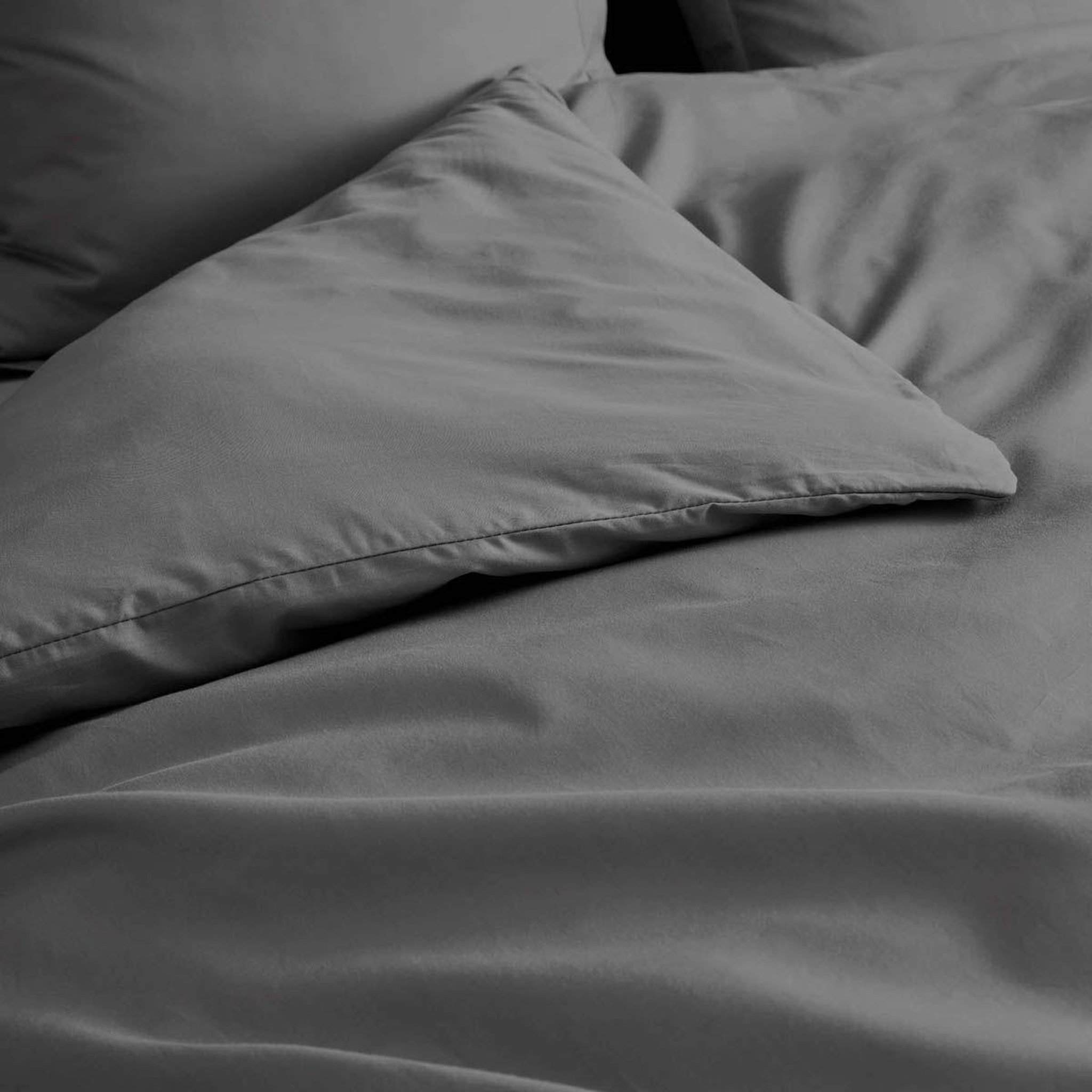 Voir la diapositive 2 : Douceur d'Intérieur Housse de couette  percaline  240x260cm gris acier