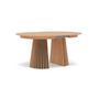 Voir la diapositive 5 : LISA DESIGN Freya - table à manger ronde extensible - effet bois - 4 à 8 personnes