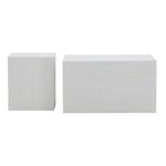 Paris Prix Lot de 2 Tables Basses Effet Bois  York  80cm Blanc