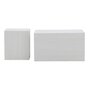 Voir la diapositive 1 : Paris Prix Lot de 2 Tables Basses Effet Bois  York  80cm Blanc