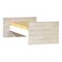 Voir la diapositive 6 : BABY PRICE  Lit bébé combiné 120x60 évolutif en 90x190cm SCANDI,  coloris naturel  
