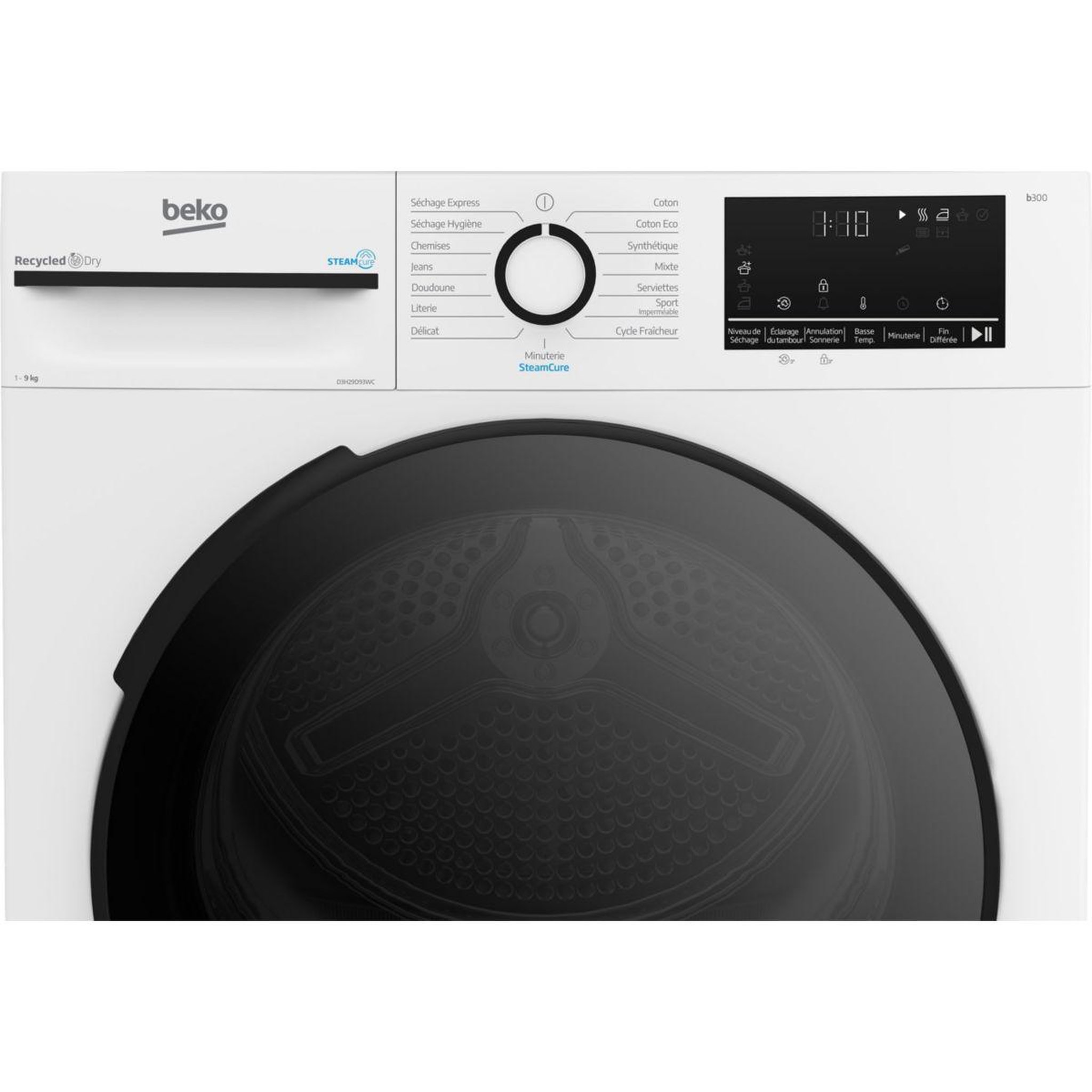 Voir la diapositive 5 : Beko Sèche linge pompe à chaleur d3h29d93wc