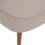Voir la diapositive 2 : ATMOSPHERA Fauteuil tissu chevron et pieds en bois GARY - Beige