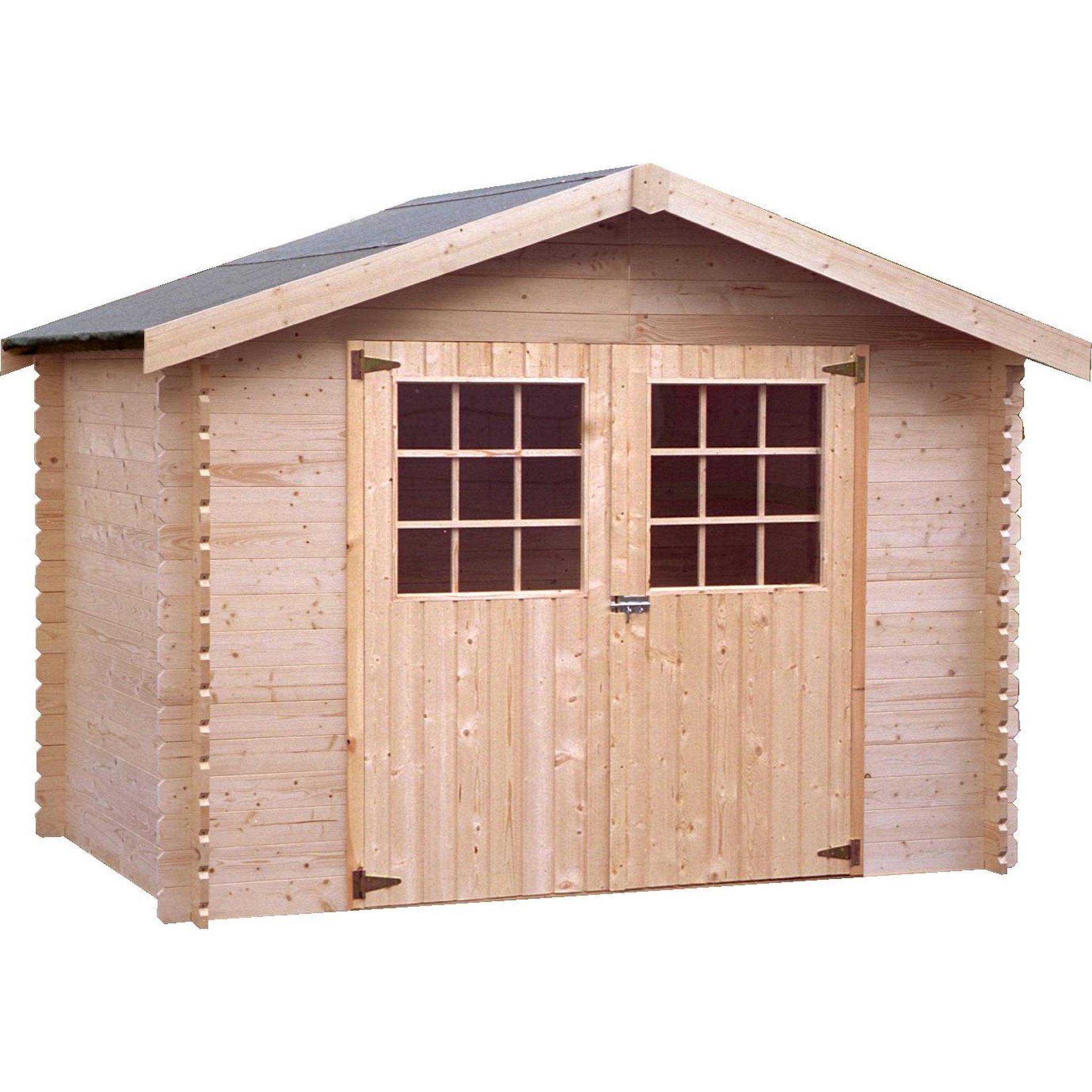 DECOR ET JARDIN Abri chalet de jardin bois - 7.42m² - FORDELL