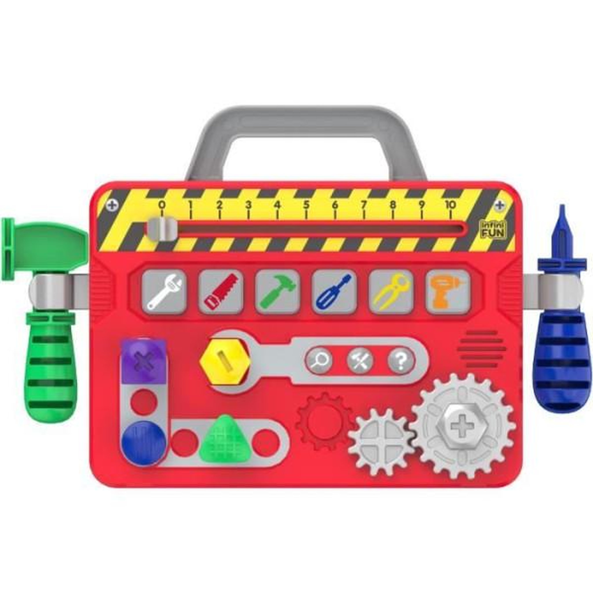 Voir la diapositive 4 : MARKET24 Mallette a Outils - KD - Ma Premiere Mallette a Outils - 6 activités et 3 modes de jeux pour s'amuser en sécurité