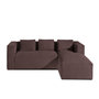 Voir la diapositive 1 : LISA DESIGN Stella - canapé d'angle - en velours côtelé - 4 places -style contemporain - droit