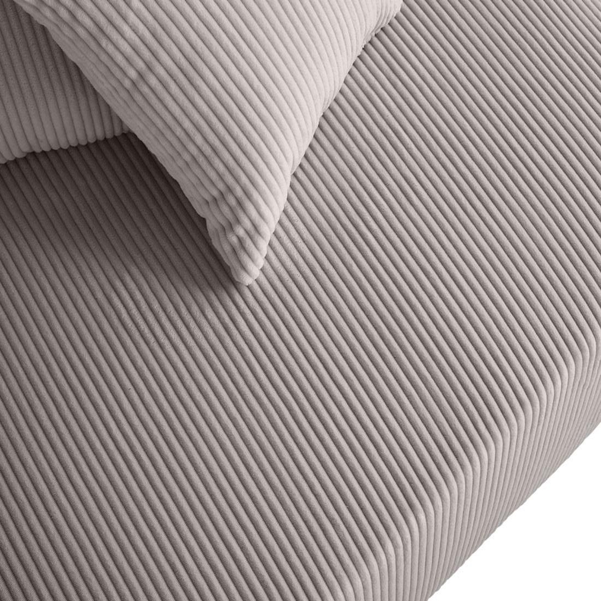 Voir la diapositive 5 : LISA DESIGN Edinburg - module d'assise d'angle gauche - en velours côtelé