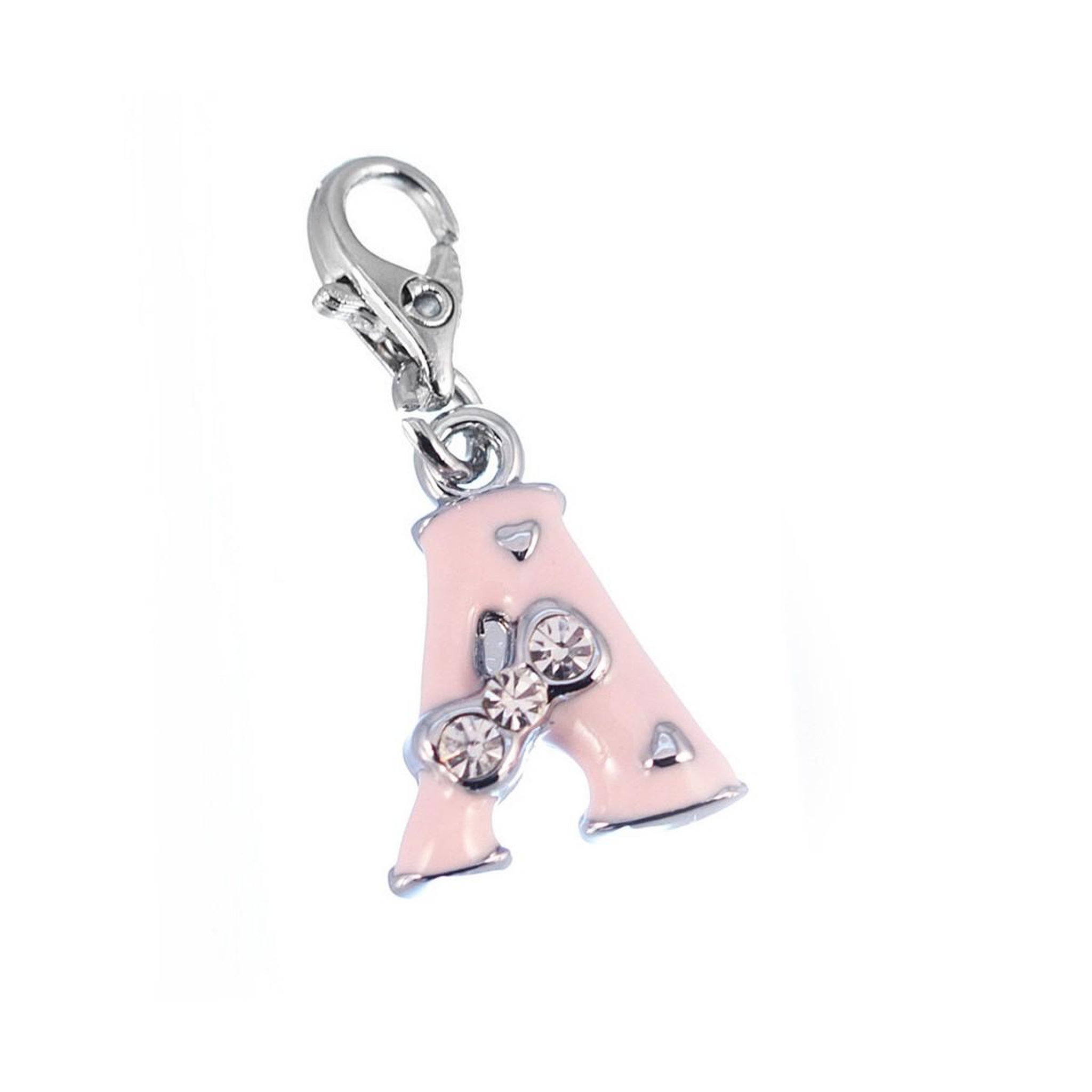 SC CRYSTAL Charm Lettre A rose SC Crystal